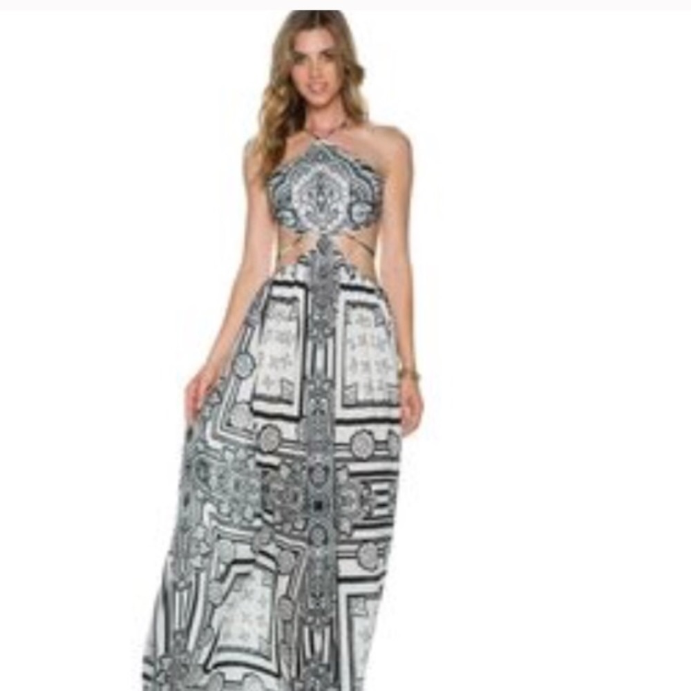 Jet set diaries maxi dress with cut outs